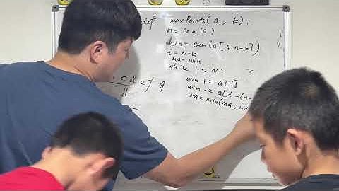 Day 492 - Teaching Kids Programming - Maximum Sum of K Numbers from Front and Back (Sliding Window)