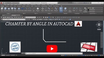 AutoCAD - how to create CHAMFER by angle in AUTOCAD | learn autocad free