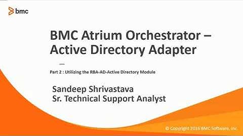 BAO: Configuring the Active Directory Adapter - Part 2