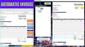 Automatic Invoice Management System in Excel