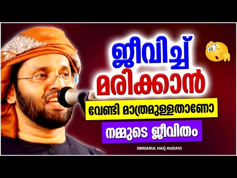 ജീവിച്ചു മരിക്കാൻ വേണ്ടി മാത്രമുള്ളതാണോ ജീവിതം | ISLAMIC SPEECH MALAYALAM | KABEER BAQAVI
