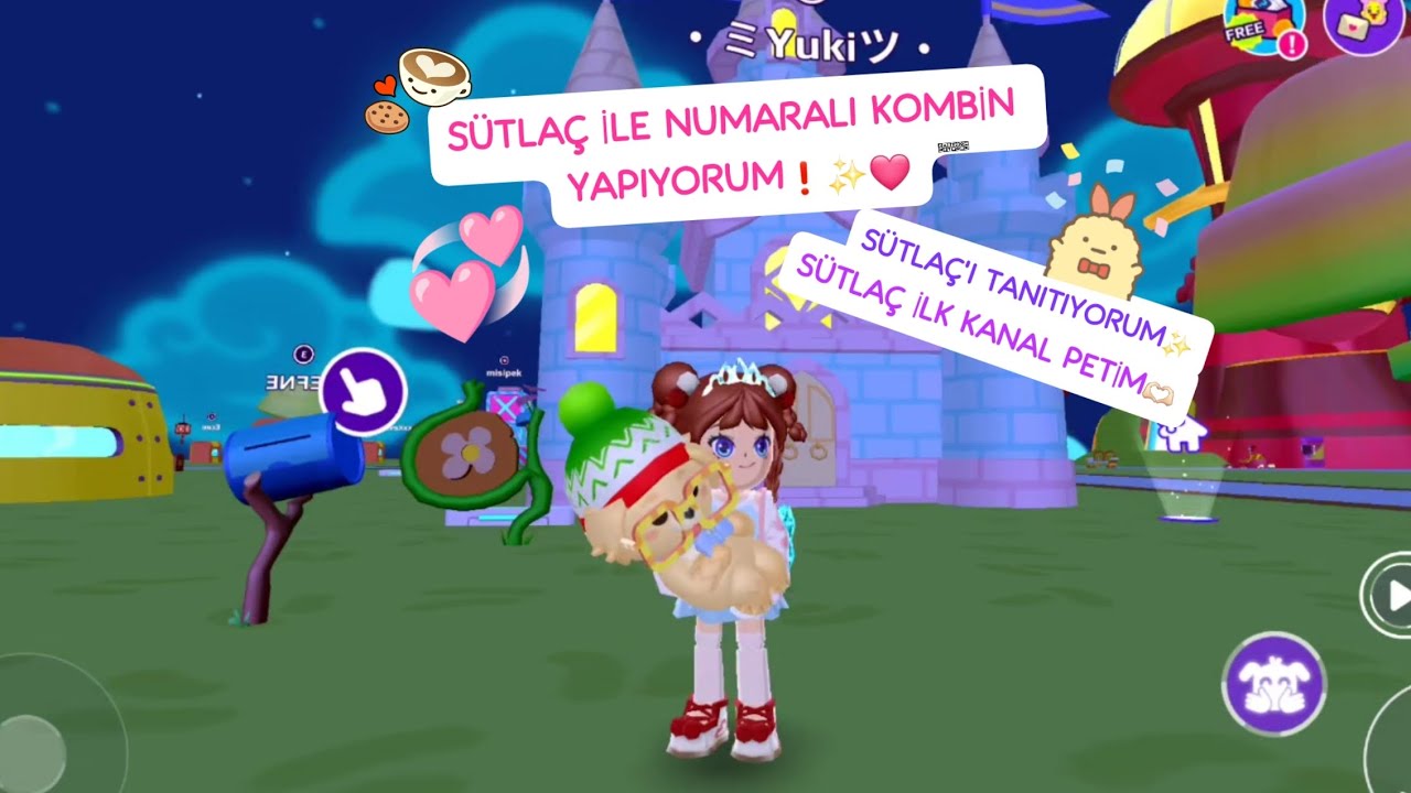 SÜTLAÇ İLE NUMARALI KOMBİN YAPIYORUM ❗✨🩷ㅣSÜTLAÇ'I TANITIYORUM✨ㅣ#pkxd #oyunvideoları