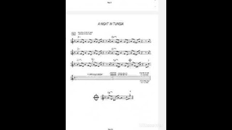 A night in Tunisia. C (bebop)