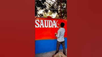 Street Artist Creates AMAZING Hand Paint Magic on Truck #viral #shorts #art #trending