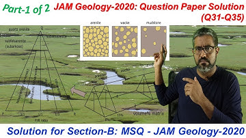 2020_Part-01/02: Q31-Q35_#Section B_#MSQ_#JAM_#Geology#Question Answer. #JAM_2020_MSQ_Q31to35_Solns.