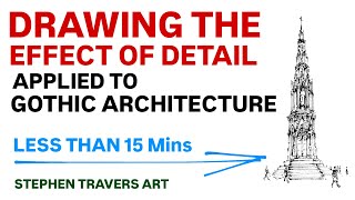 Tecnica para desenhar arquitetura gotica de forma rapida e eficaz