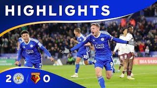 VARDY DOUBLE! ⚽ ⚽ | Leicester City 2 Watford 0