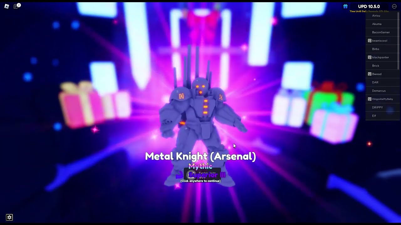 My first evo metal knight (Anime Adventures)