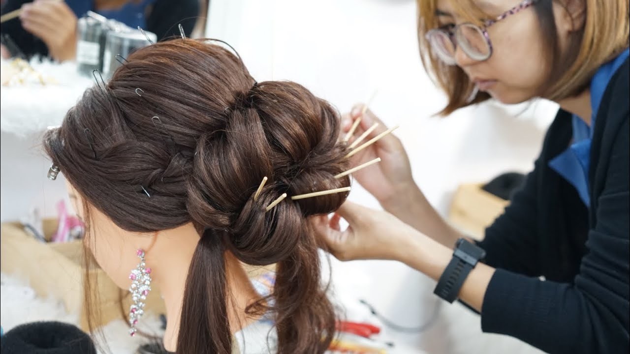 wedding 👰 hairstyle โคตร อลังการ