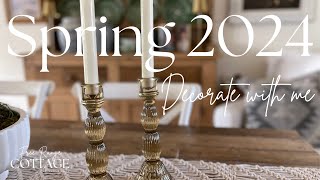 SPRING DECORATE WITH ME 2024| DINING ROOM SPRING DECOR| A MIX OF VINTAGE AND NEW  REFRESH FOR SPRING