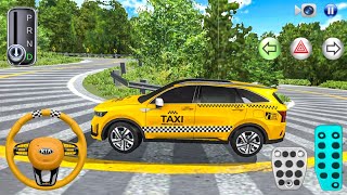 New Kia Sorento Taxi Narrow Mountain Road Driving - 3D Driving Class - Car Game Android Gameplay screenshot 4