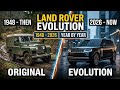 Land Rover car evolution (1948-2026)