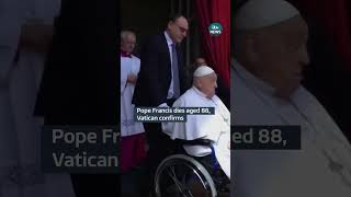 Pope Francis dies aged 88, Vatican confirms #itvnews