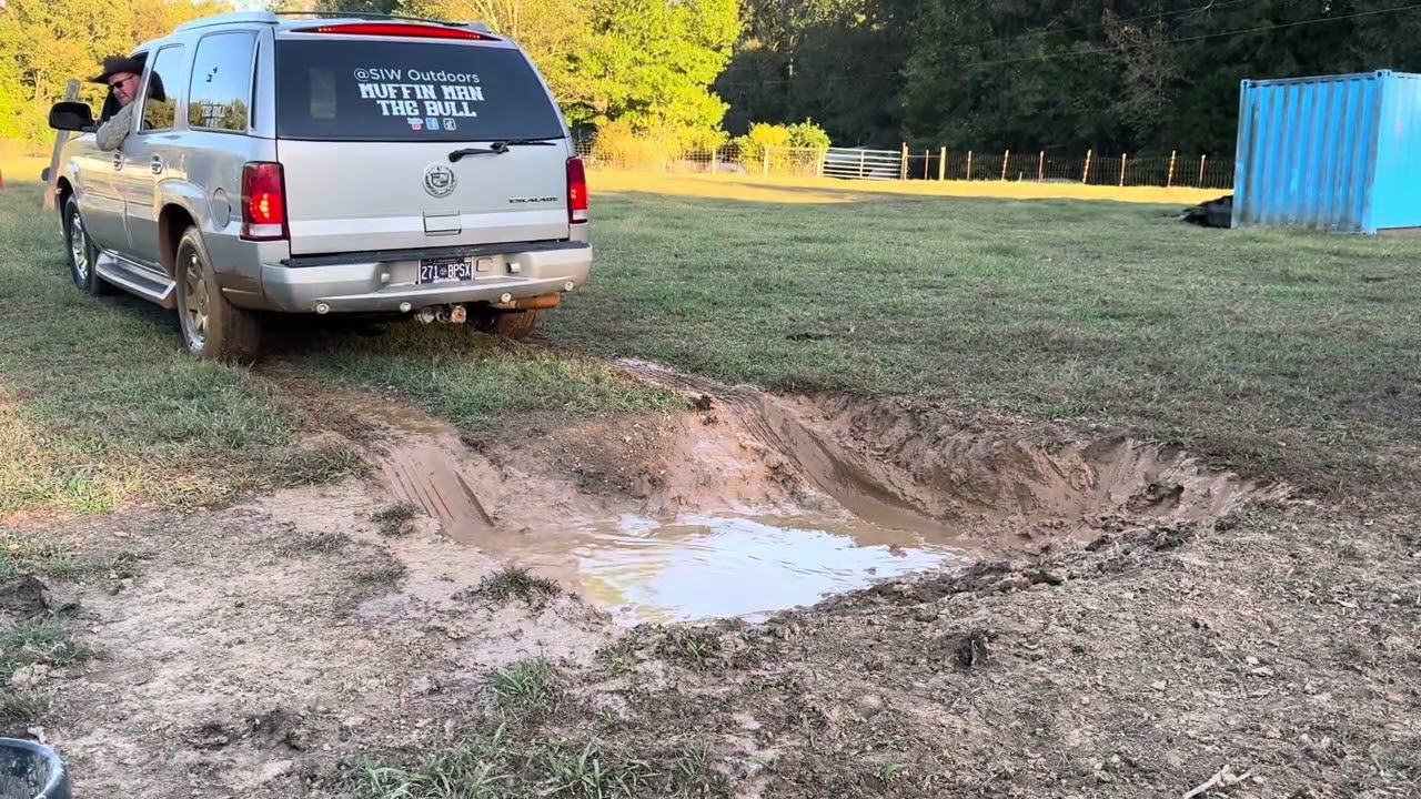 Испытание полного привода Cadillac с отключенной системой контроля тяги и 40% мощности на передне...