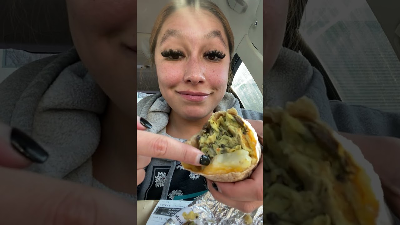 Huge Cheesy Breakfast Burrito | Sunrise Bistro | Mukbang Carbang | Eating Video