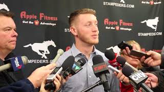 Calgary Stampeders' Bo Levi Mitchell on when he first heard about the Grey Cup