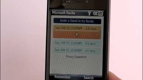 Microsoft Recite Video Demo