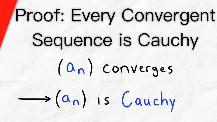 Proof: Convergent Sequences are Cauchy | Real Analysis