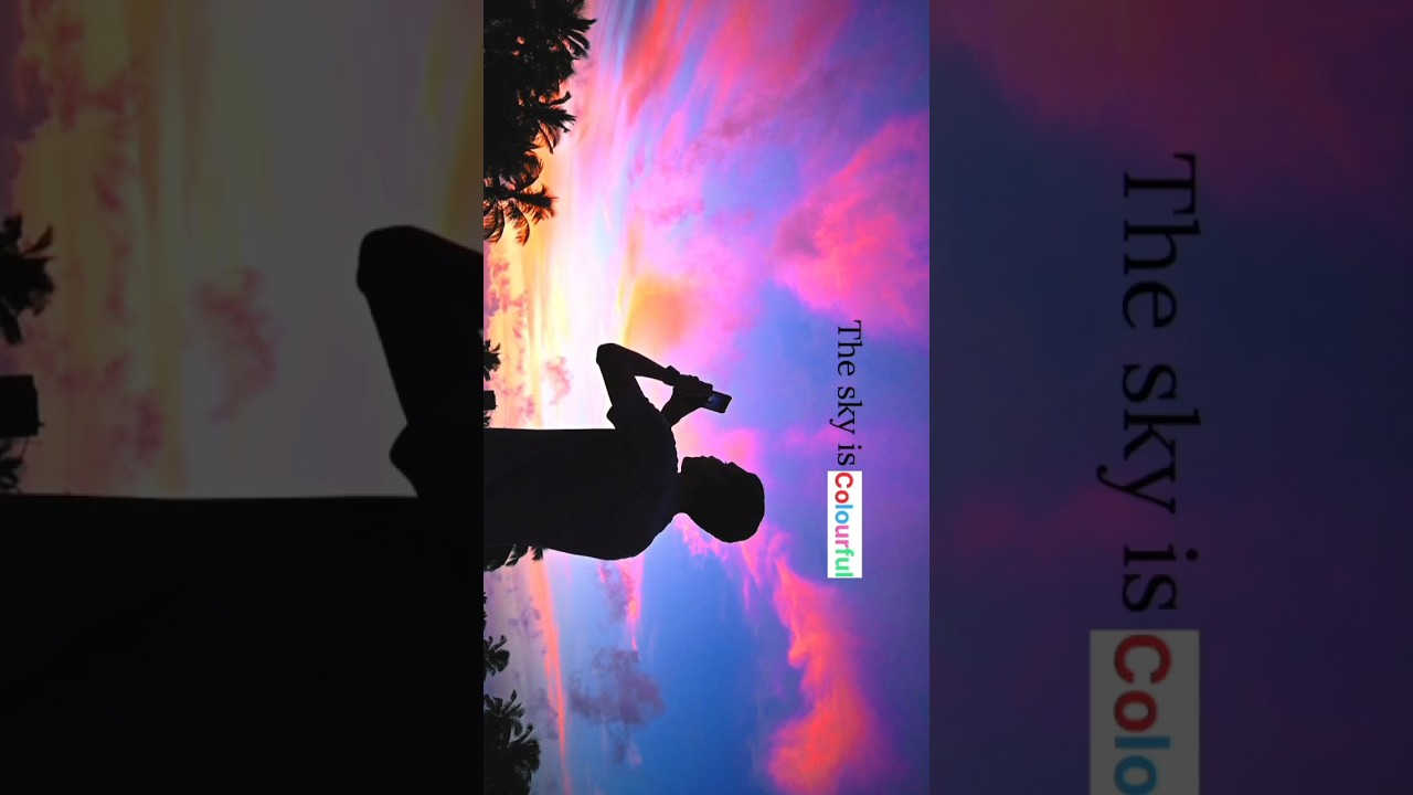 The sky is colourful 🌈❤️ 