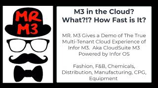 Infor CloudSuite M3 Overview within Infor OS - Operating Service.  Sweet wine in it's newest bottle! screenshot 5