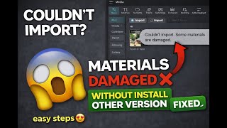 Couldn’t Import? Some Materials Are Damaged | CapCut PC Error FIX (100% Working) part 2
