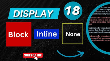 18. CSS Display Property in 5 minutes 😊