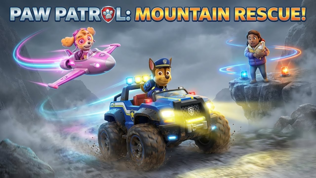 PAW Patrol: Rescue Wheels –The Mountain Maze Mission! ⛰️🛞 | Monster Cruiser Rescue, Foggy Mountain!