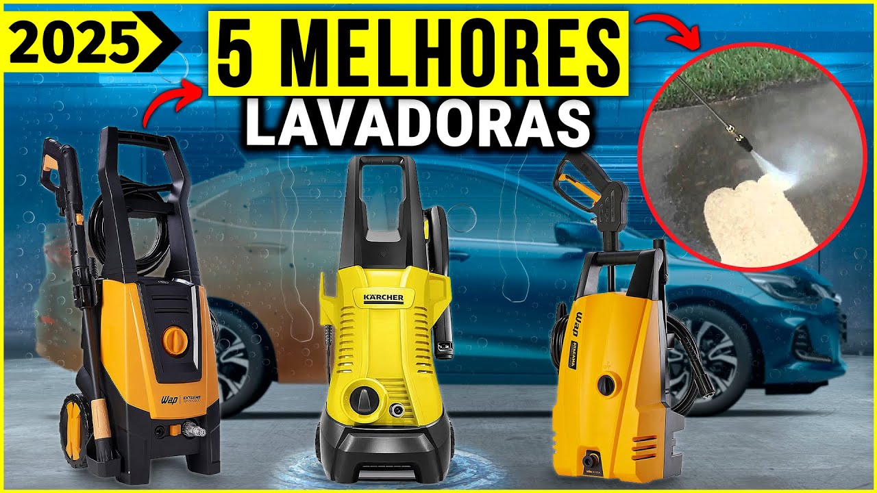 As 5 Melhores Lavadoras De Alta Pressão de 2025! Para Carro, Moto e Uso ...