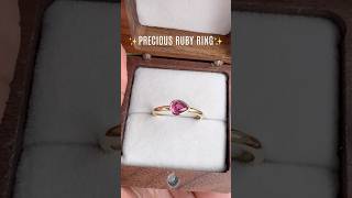 Handmade in Chiang Mai ✨ A stunning 14K gold ring set with a fiery natural ruby ❤️ Shiraz Jewelry