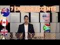 ONE language, FIVE accents - UK vs. USA English - Australian Canadian South African English