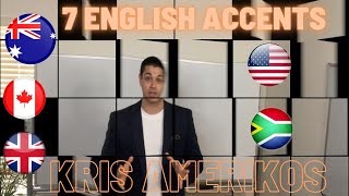 ONE language, FIVE accents - UK vs. USA English - Australian Canadian South African English