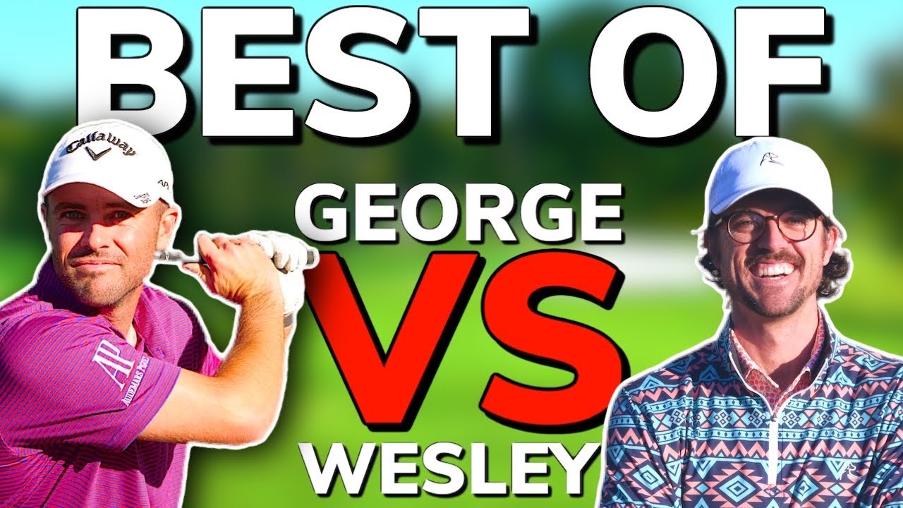 TOP Shots From Wesley Vs George Matches!! PGA Tour Pro vs Pro. | Bryan Bros Golf