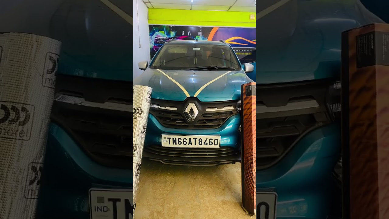 Kwid # door damping vextron # bonnet morel damping # seat covers #  front sunfilm # noodle mat #