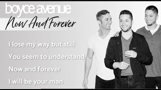 Now And Forever - Richard Marx (Lyrics)(Boyce Avenue acoustic cover) on Spotify & Apple