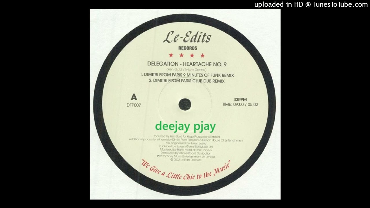 Delegation - Heartache No.9 (Dimitri From Paris Club Dub Remix