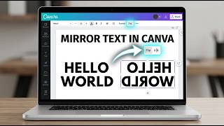 How to Mirror Text in Canva (Easy Reflection Text Effect) screenshot 5