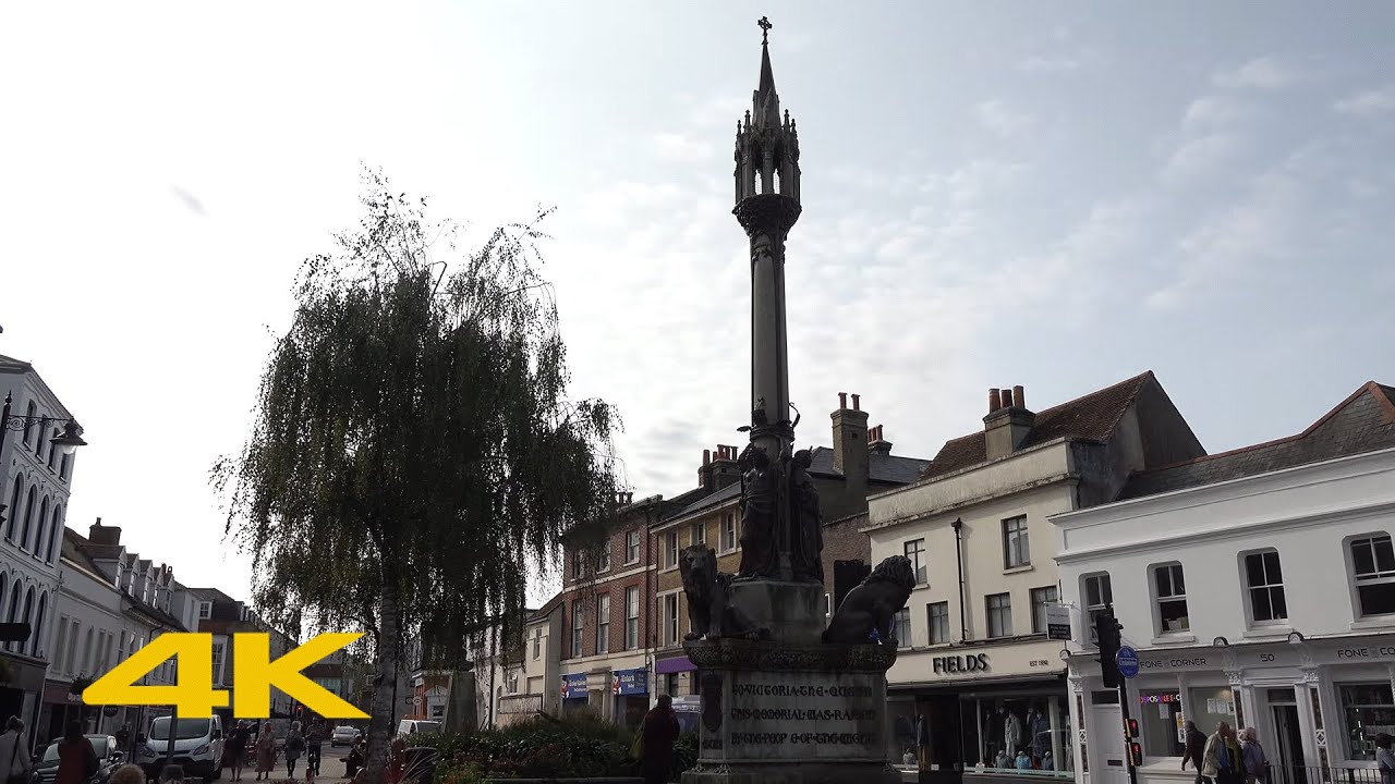 Newport, Isle of Wight Walk: Town Centre【4K】