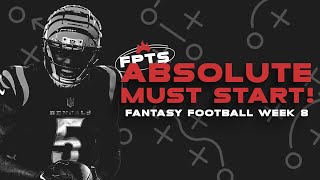NFL Week 8 Fantasy Football MUST START or Sit!
