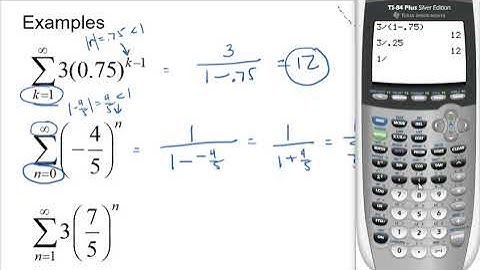Pre-Calculus: Infinite Geometric Series