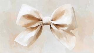Elegant White Bow Ribbon | Minimal Framed Art Screensaver for TV (No Music) screenshot 5