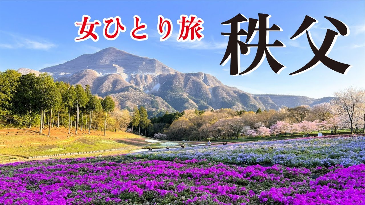 【埼玉・秩父ひとり旅】特急ラビューで行く日帰り旅｜神社巡りと春の羊山公園《芝桜の丘》