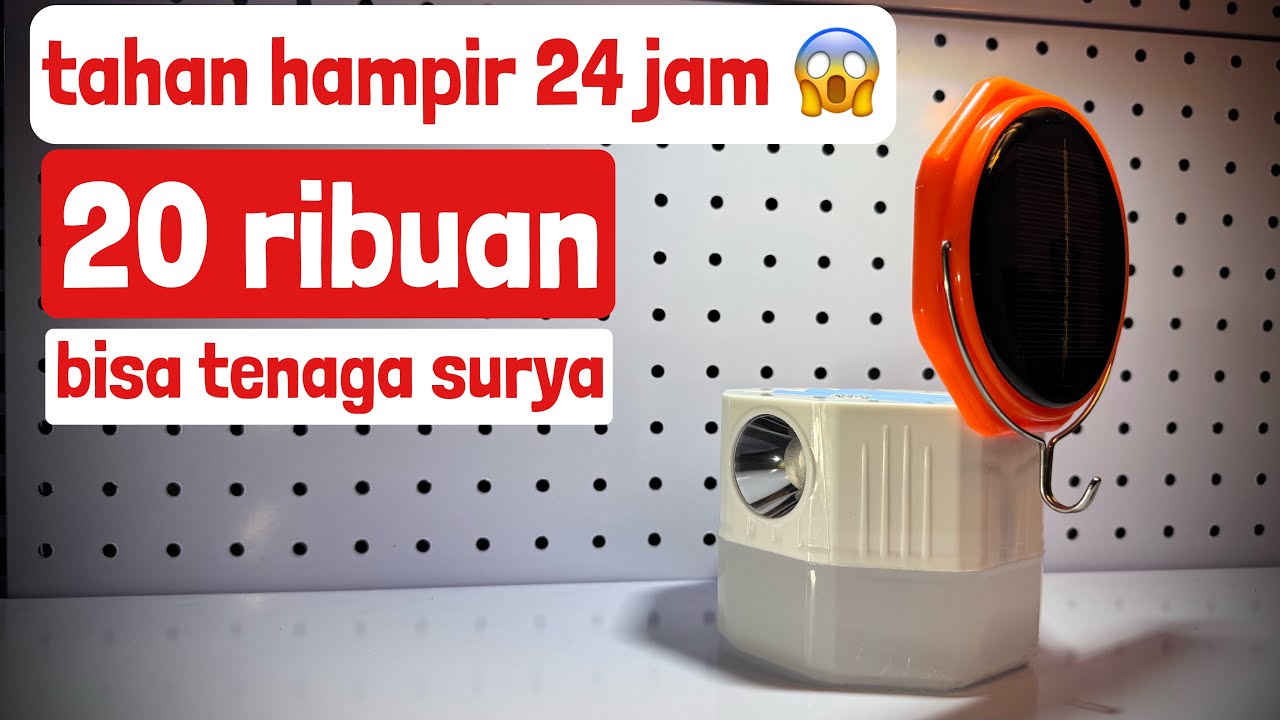 Lampu tenaga surya portabel 20 ribuan bisa untuk harian