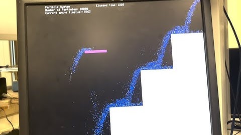 Water particle system animation implemented on RP2040