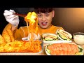 ASMR 🧀 치즈듬뿍 라자냐와 연어 샐러드 샌드위치 마늘바게트 먹방~!! Cheese Lasagna With Salmon Salad 🥗 Sandwich MuKBang~!!