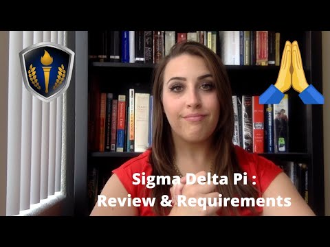 Sigma Delta Pi Review and Requirements
