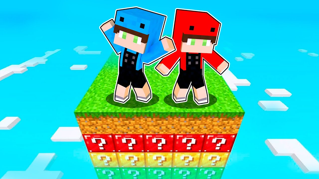 Minecraft PERO Estamos en Un Chunk de Lucky Blocks! - YouTube
