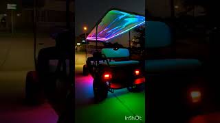 EZGO golf cart. dream color LED.