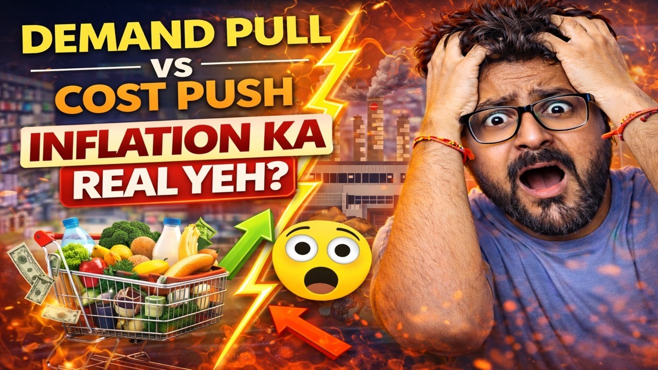 Inflation Ka Asli Reason🔥! Demand Pull vs Cost Push Explained