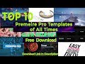 10 Best Premiere Pro Templates free - Premiere Pro Template Free