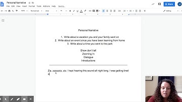 Personal Narrative - Google Docs